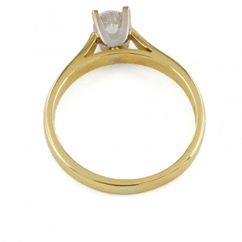 18ct gold Diamond 0.33cts solitaire Ring size N